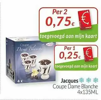 Intermarché Jacques Coupe Dame Blanche aanbieding