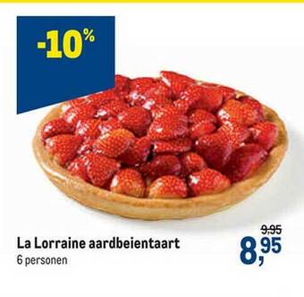 Makro La Lorraine Aardbeientaart aanbieding