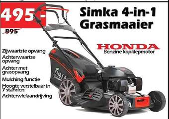 iTEK Simka 4in1 grasmaaier aanbieding