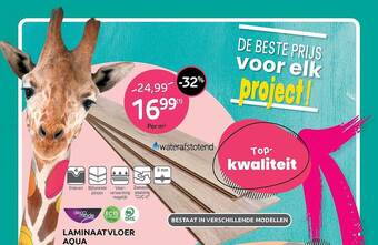 Brico Laminaatvloer aqua aanbieding