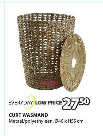Jysk Curt wasmand aanbieding