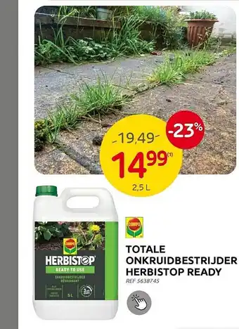 Brico Totale onkruidbestrijder herbistop ready aanbieding