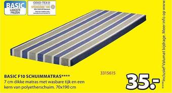 Basic f10 schuimmatras