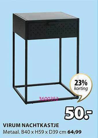 Jysk Virum nachtkastje aanbieding