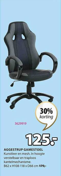 Jysk Aggestrup gamestoel aanbieding
