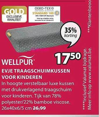 Evje traagschuimkussen voor kinderen