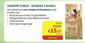 Country's best ovimash 3 muesli