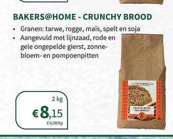 Horta Bakers@home crunchy brood aanbieding