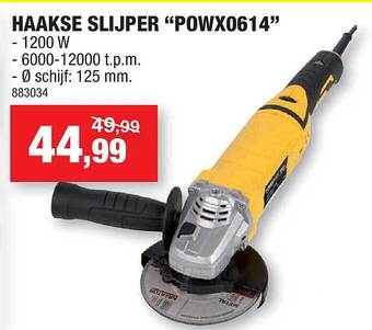 Hubo Haakse slijper aanbieding