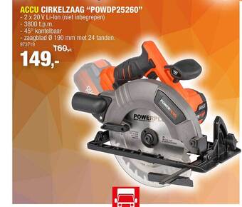Hubo Accu cirkelzaag aanbieding