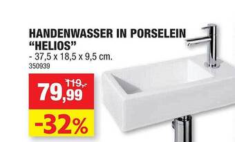 Hubo Handenwasser in porselein helios aanbieding