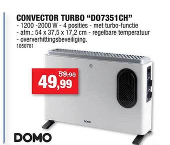 Hubo Convector turbo aanbieding