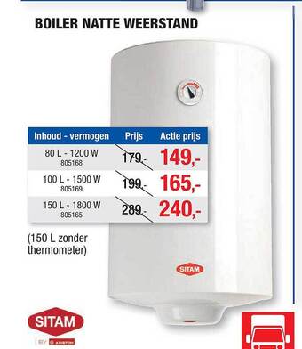 Boiler natte weerstand