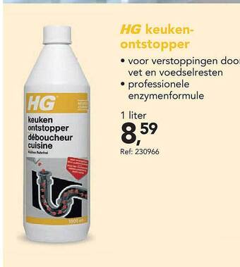 Hubo Hg keukenontstopper aanbieding