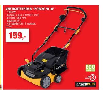 Hubo Verticuteerder aanbieding