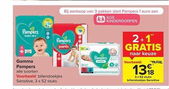 Carrefour Gamma pampers aanbieding