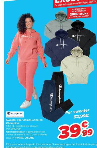 Sweater voor dames of heren champion