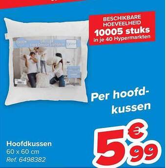 Carrefour Hoofdkussen aanbieding