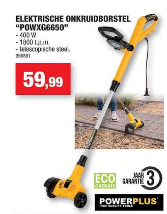 Hubo Elektrische onkruidborstel aanbieding