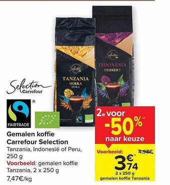 Carrefour Gemalen koffie aanbieding