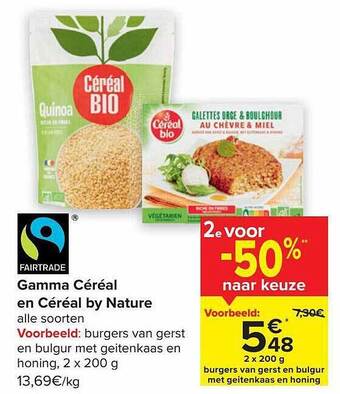 Carrefour Gamma céréal en céréal by nature aanbieding