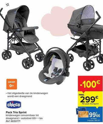 Carrefour Chicco pack trio sprint aanbieding