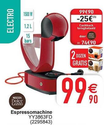 Cora Espressomachine aanbieding