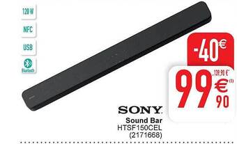 Cora Sony sound bar aanbieding