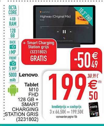 Cora Lenovo tablet aanbieding