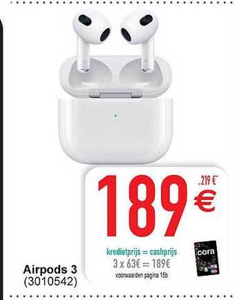 Cora Airpods 3 aanbieding