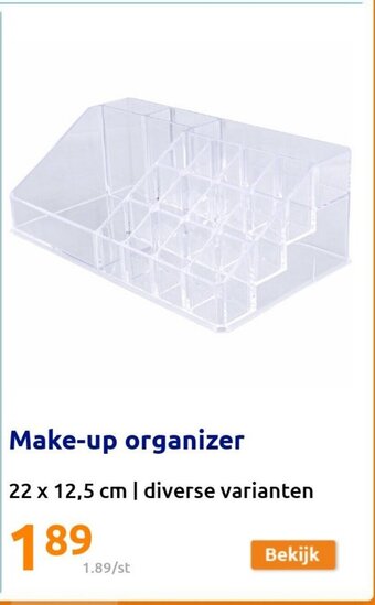 Action Make-up Organizer 22 x 12,5 cm aanbieding