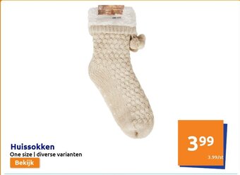 Action Huissokken One Size aanbieding