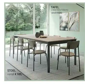 Meubelen Jonckheere Stoel Tafel aanbieding