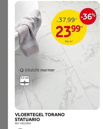 Brico Vloertegel torano statuario aanbieding