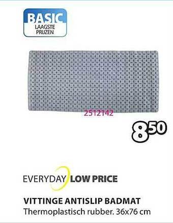 Jysk Vittinge antislip badmat aanbieding