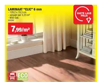 Hubo Laminaat clic 6 mm aanbieding