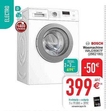 Cora Bosch wasmachine aanbieding
