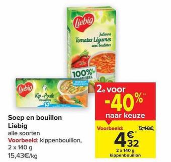 Carrefour Soep en bouillon liebig aanbieding