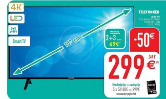 Cora Telefunken led tv aanbieding
