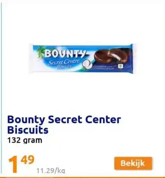Action Bounty Secret Center Biscuits 132 gram aanbieding