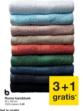 Zeeman Roma Handdoek 50 x 100 cm aanbieding