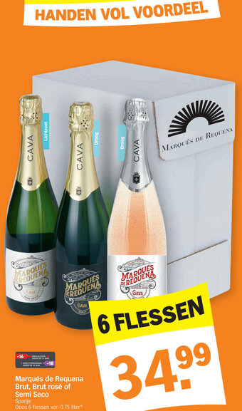 Albert Heijn Marques de requena brut, brut rose of semi seco aanbieding