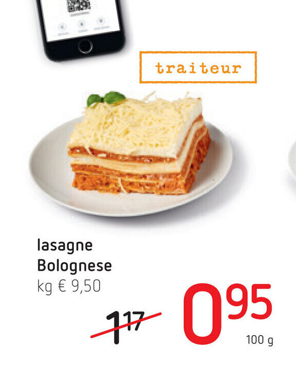 Lasagne Bolognese 100g promotie bij Spar