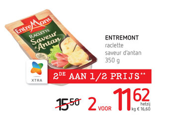 Spar Entremont Raclette Saveur D'Antan 350 g aanbieding