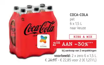 Spar Coca-Cola Pet 6 x 1,5 L aanbieding
