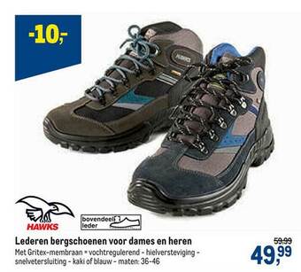 Makro Hawks Lederen Bergschoenen Voor Dames En Heren aanbieding