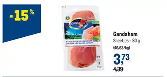Makro Gandaham sneetjes 80G aanbieding