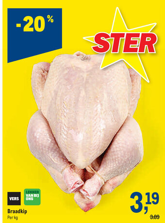 Makro Braadkip aanbieding