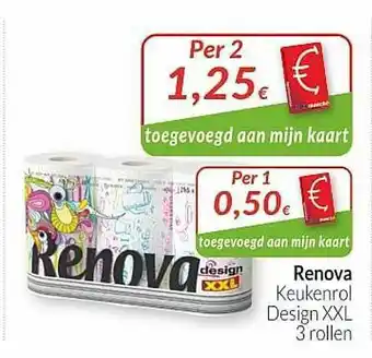 Intermarché Renova Keukenrol Design Xxl aanbieding