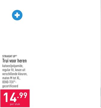 ALDI Straight Up Trui voor heren aanbieding
